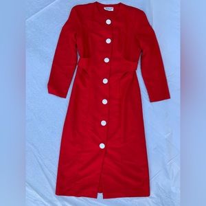 Vintage Retro American Design Red Dress
